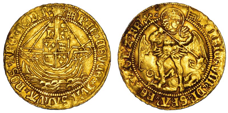INGHILTERRA. HENRY VIII TUDOR, 1509-1547. Angel, 1509-1526 (First coinage).  - Auction Numismatics - Cambi Casa d'Aste