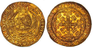 Inghilterra, Henry VI Lancaster, Noble (1422-1460), oro