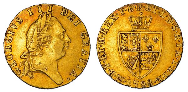 REGNO UNITO. GEORGE III, 1760-1820. Half Guinea 1788.