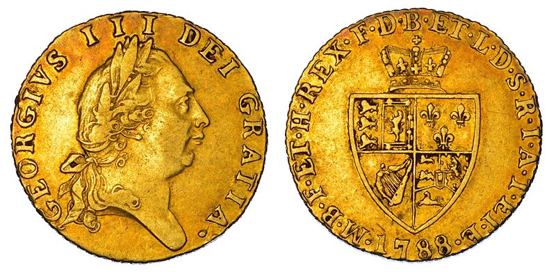 REGNO UNITO. GEORGE III, 1760-1820. Half Guinea 1788.  - Auction Numismatics - Cambi Casa d'Aste