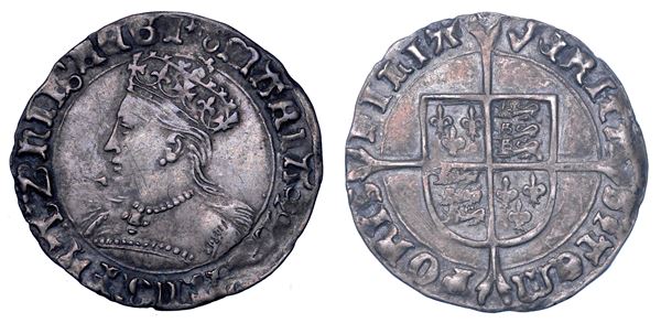 INGHILTERRA. MARY I TUDOR, 1553-1554. Groat (4 Pence). Londra.