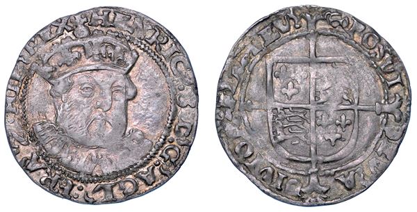 INGHILTERRA. HENRY VIII TUDOR, 1509-1547. Groat, 1547-1551 (emissione postuma). Zecca della Torre (Londra).