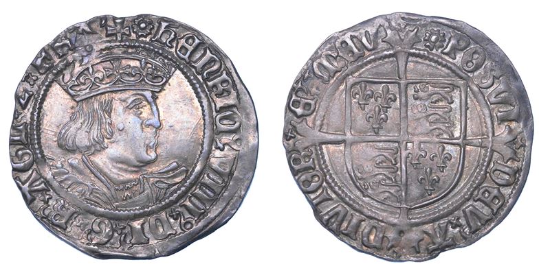 INGHILTERRA. HENRY VIII TUDOR, 1509-1547. Groat, 1526-1544. Zecca della Torre (Londra).  - Auction Numismatics - Cambi Casa d'Aste
