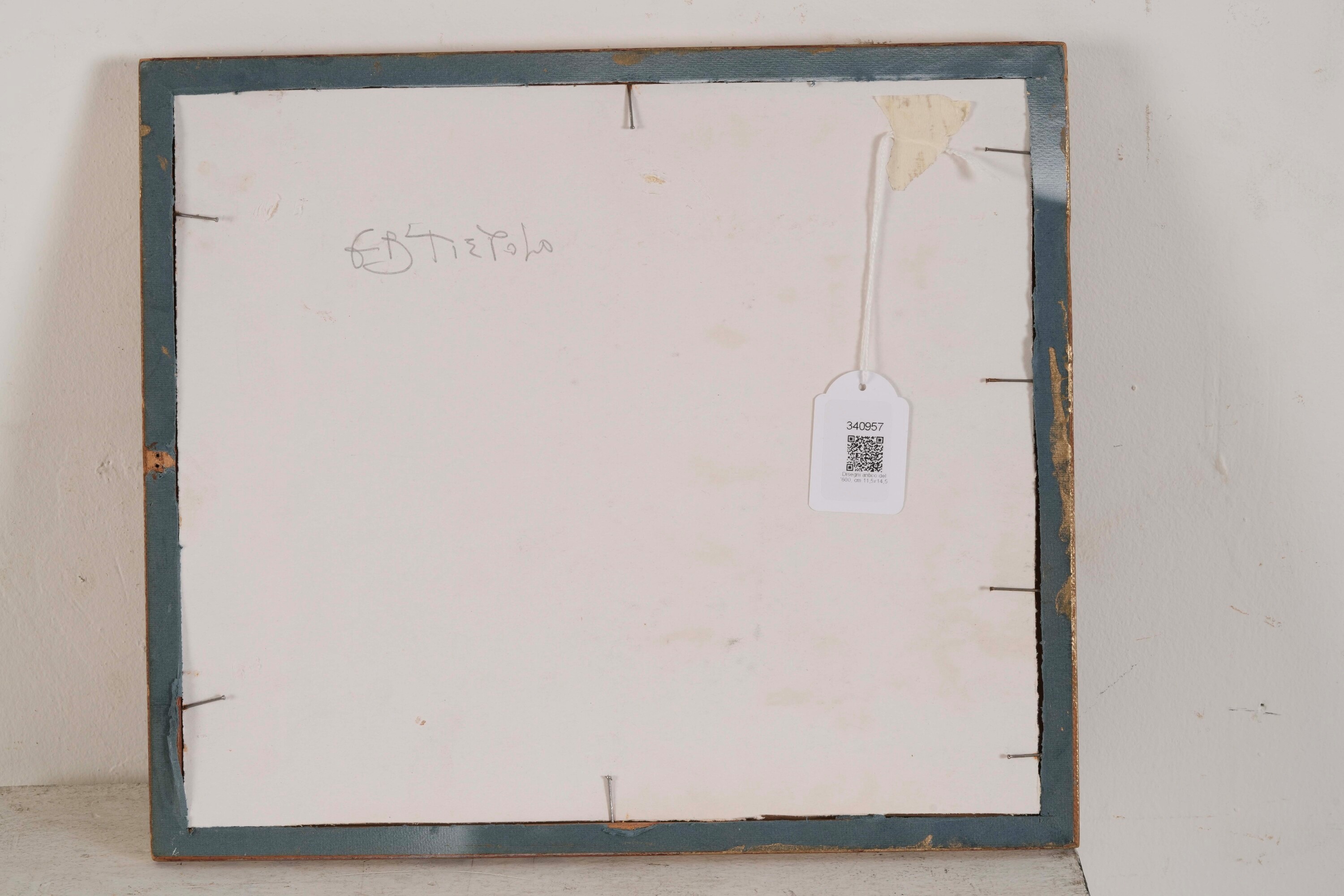 Scuola del XVIII-XIX secolo (?), Mercurio, disegno a penna e inchiostro grigio su carta