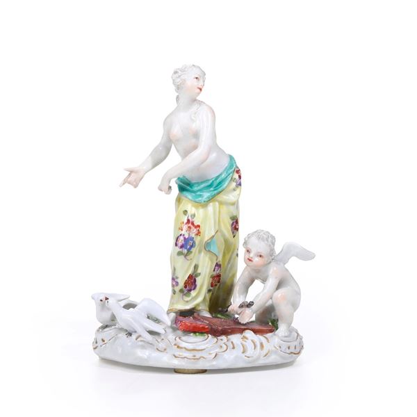 Gruppo con Venere e Amorino. Meissen, 1750 circa.