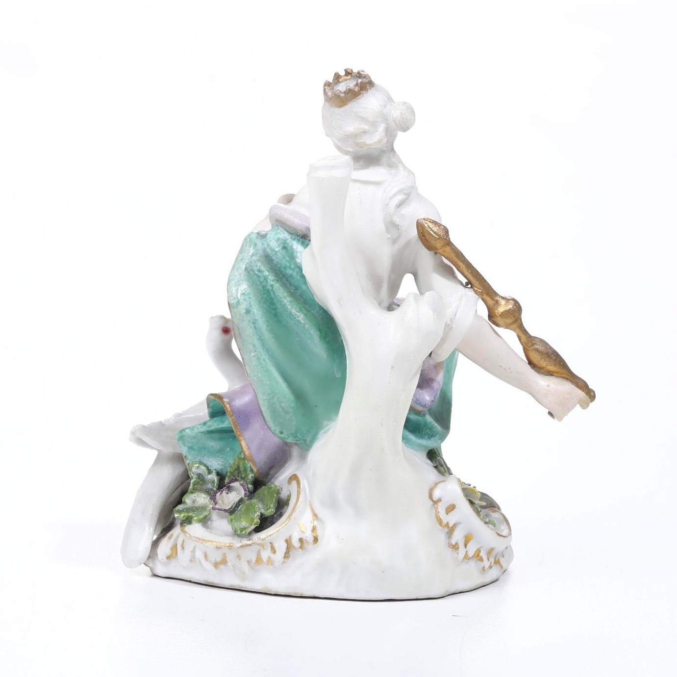 Meissen, Figurina di Giunone in porcellana,  XIX secolo