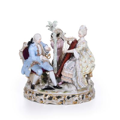 Meissen, Gruppo con la musica, Porcellana