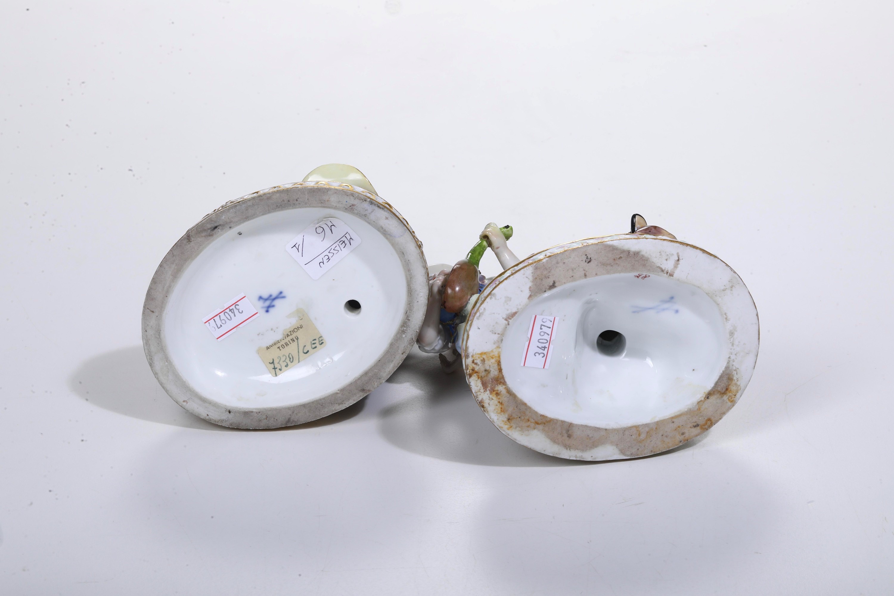 Meissen, Due gruppi di bimbi suonatori, porcellana