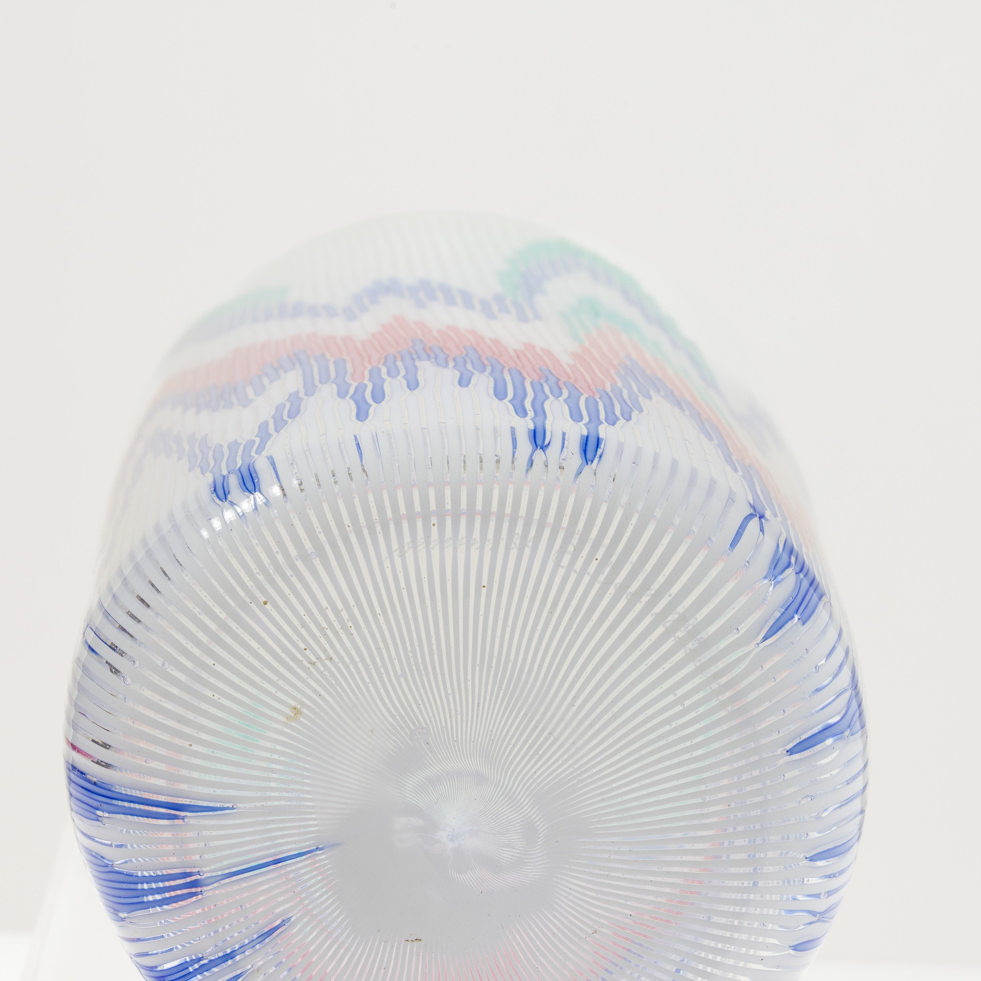 Barbara del Vicario - Vaso Fiamme in vetro soffiato, Murano 1987
