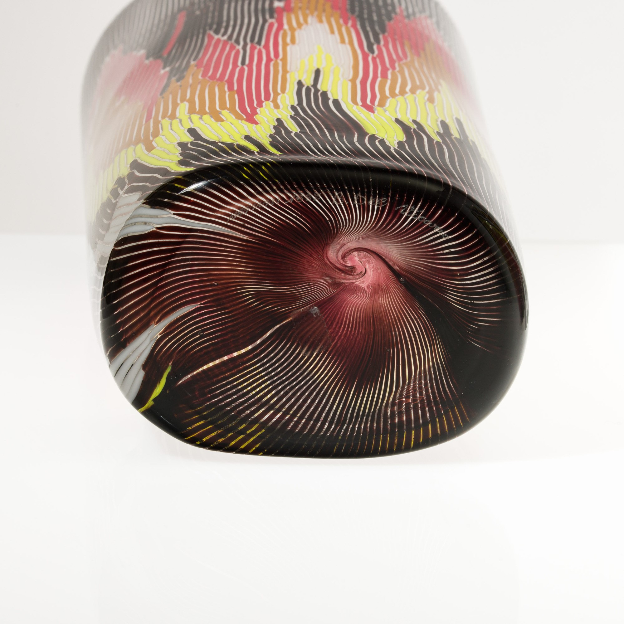 Barbara del Vicario - Vaso serie Fiamme, Murano 1987