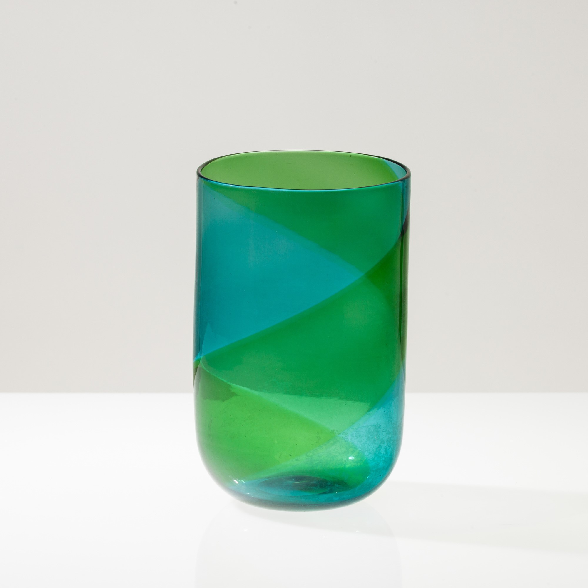 Tapio Wirkkala - Vaso cilindrico 'Coreani', vetro soffiato, 1980 ca.