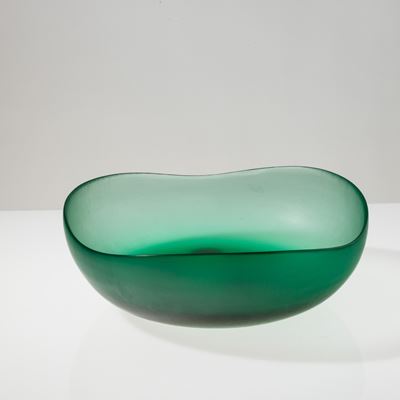 Coppa serie Battuti in vetro pesante, Murano circa 1960