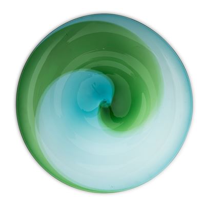 Grande piatto della serie Coreani in vetro soffiato