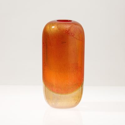 Vaso Sommersi Oro, vetro sommerso arancione, 2003