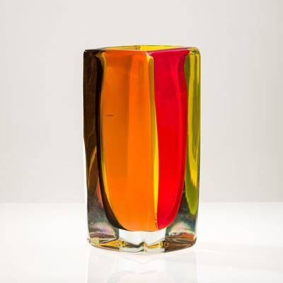 Venini, Vaso Fiji in vetro pesante, Murano, 2006