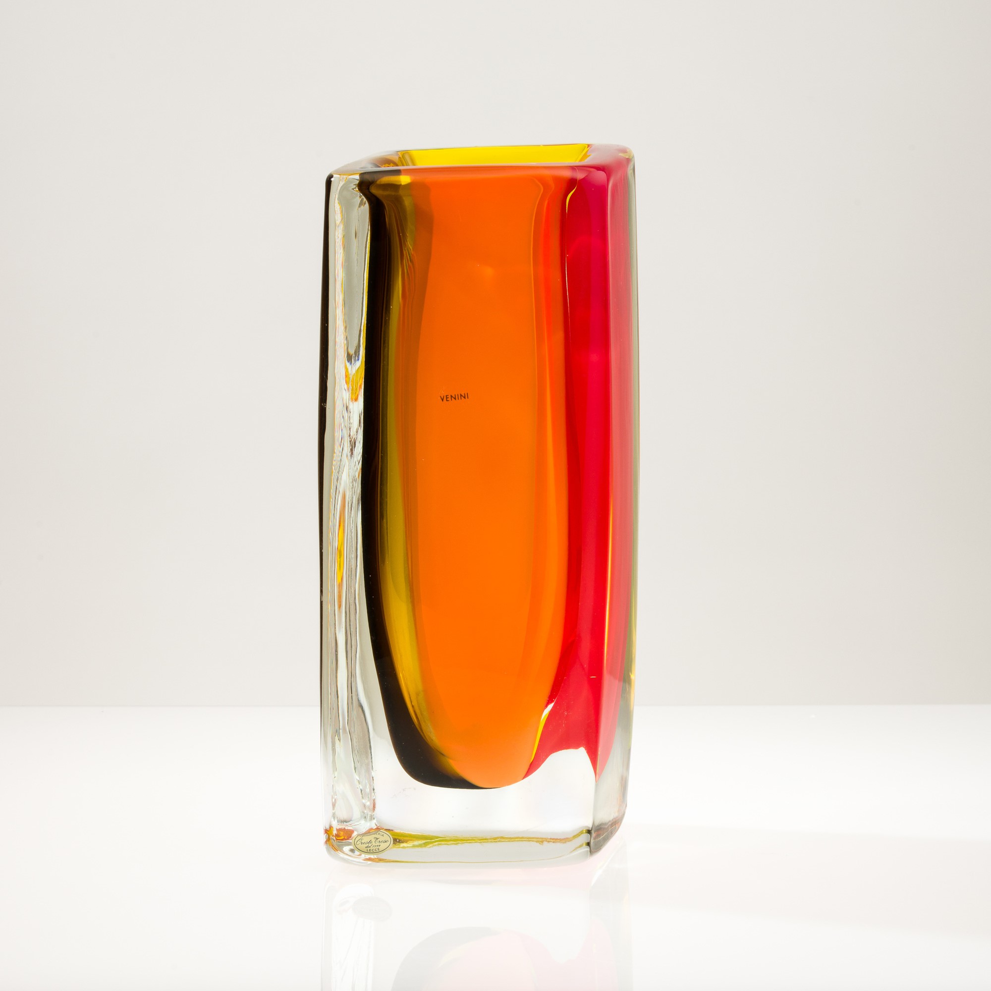 Venini, Vaso Fiji in vetro pesante, Murano, 2006