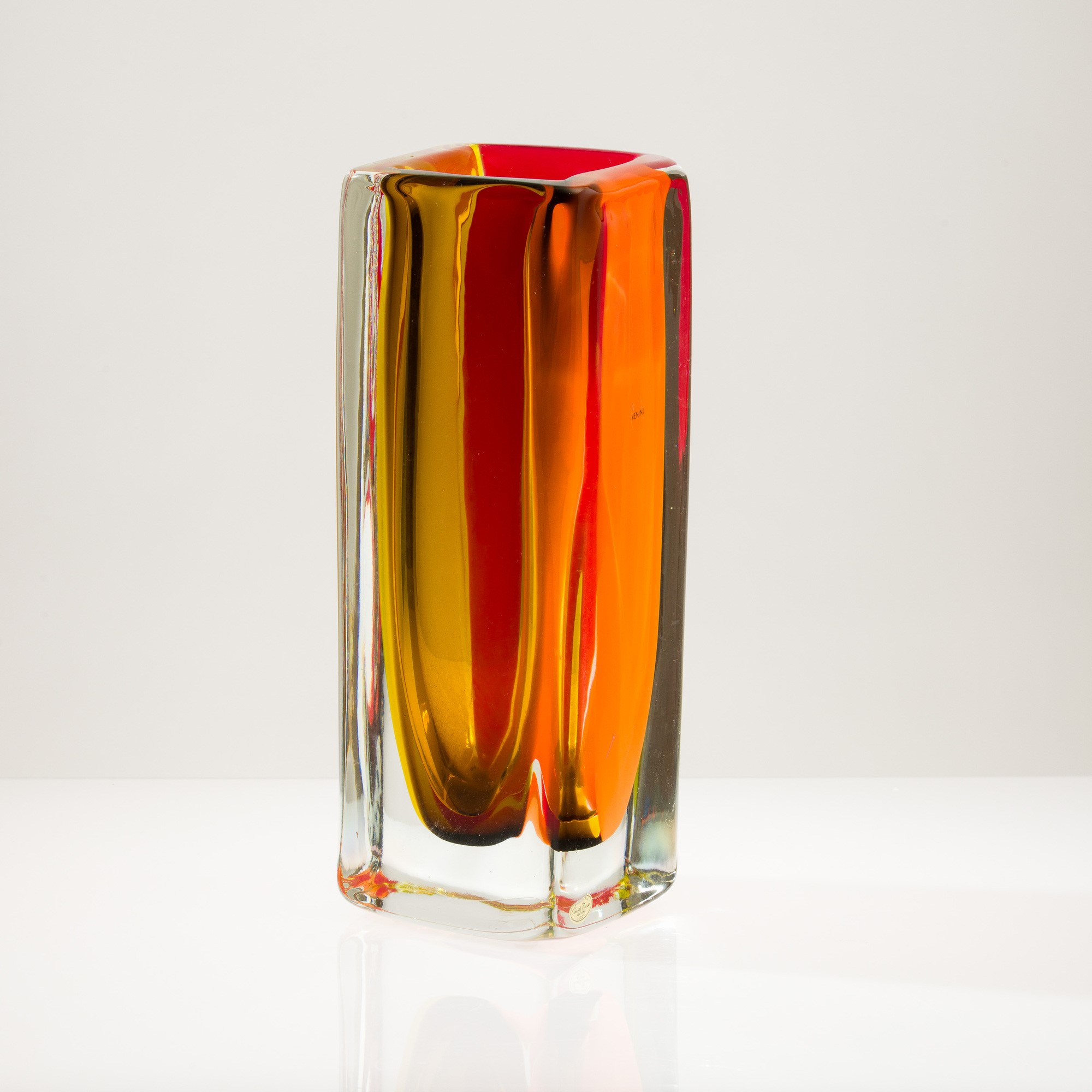 Venini, Vaso Fiji in vetro pesante, Murano, 2006