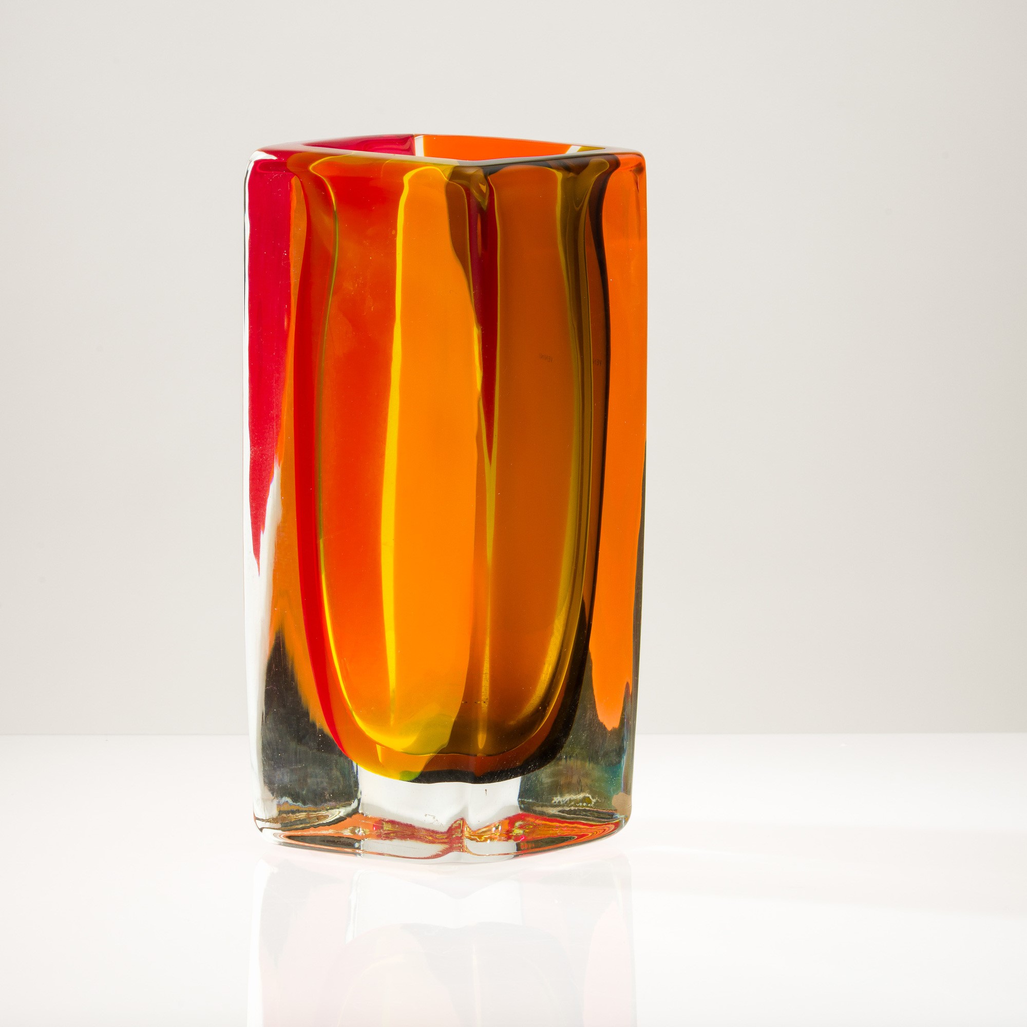 Venini, Vaso Fiji in vetro pesante, Murano, 2006