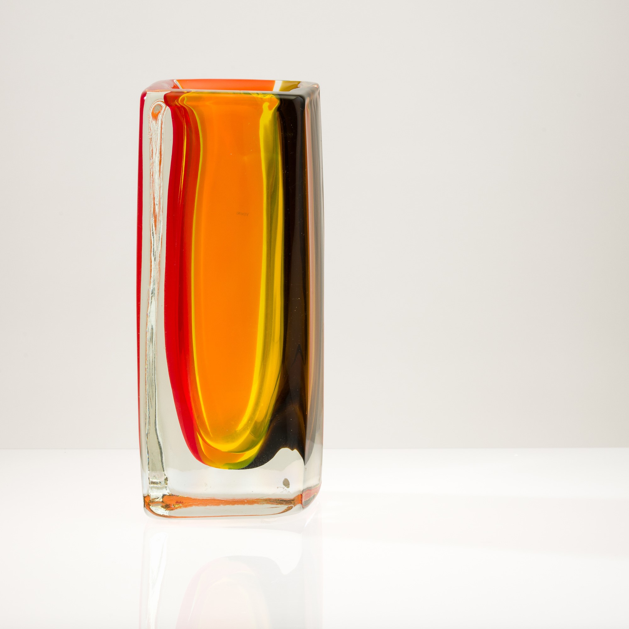 Venini, Vaso Fiji in vetro pesante, Murano, 2006