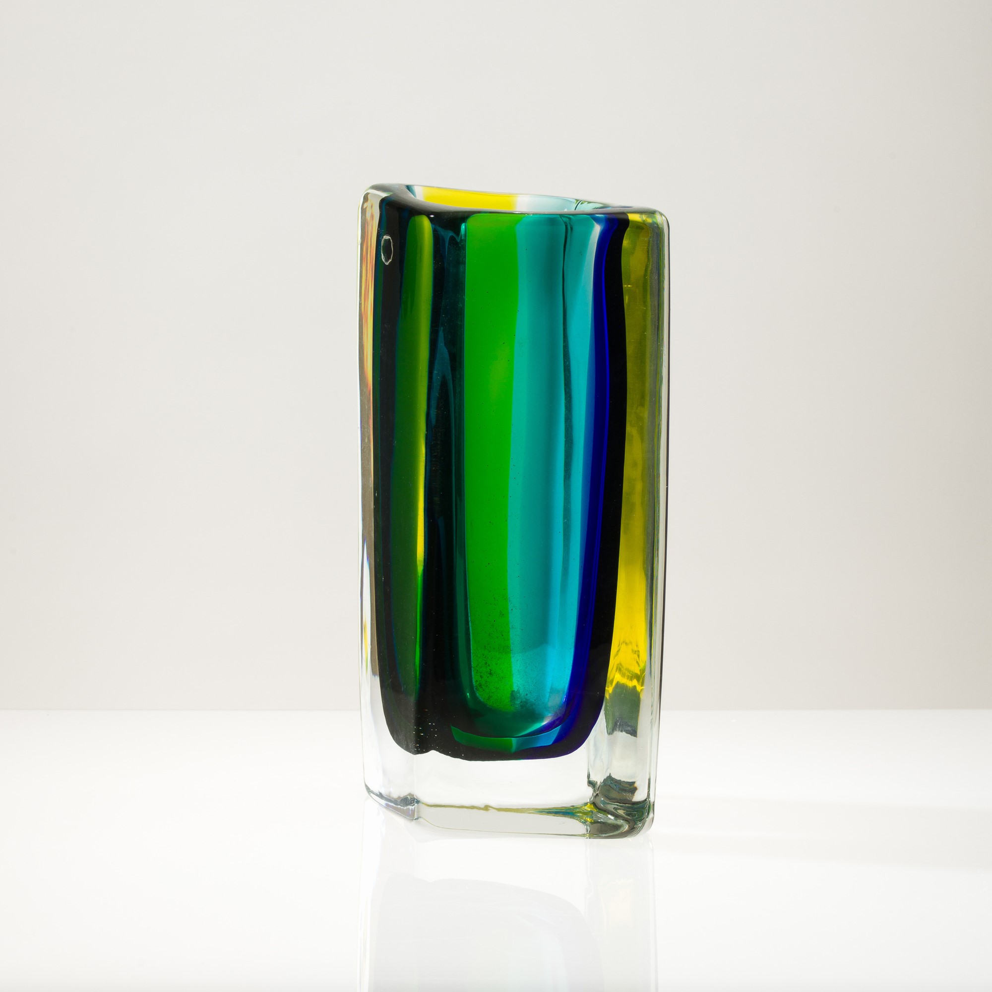 Venini, Vaso Fiji in vetro pesante, Murano 2004