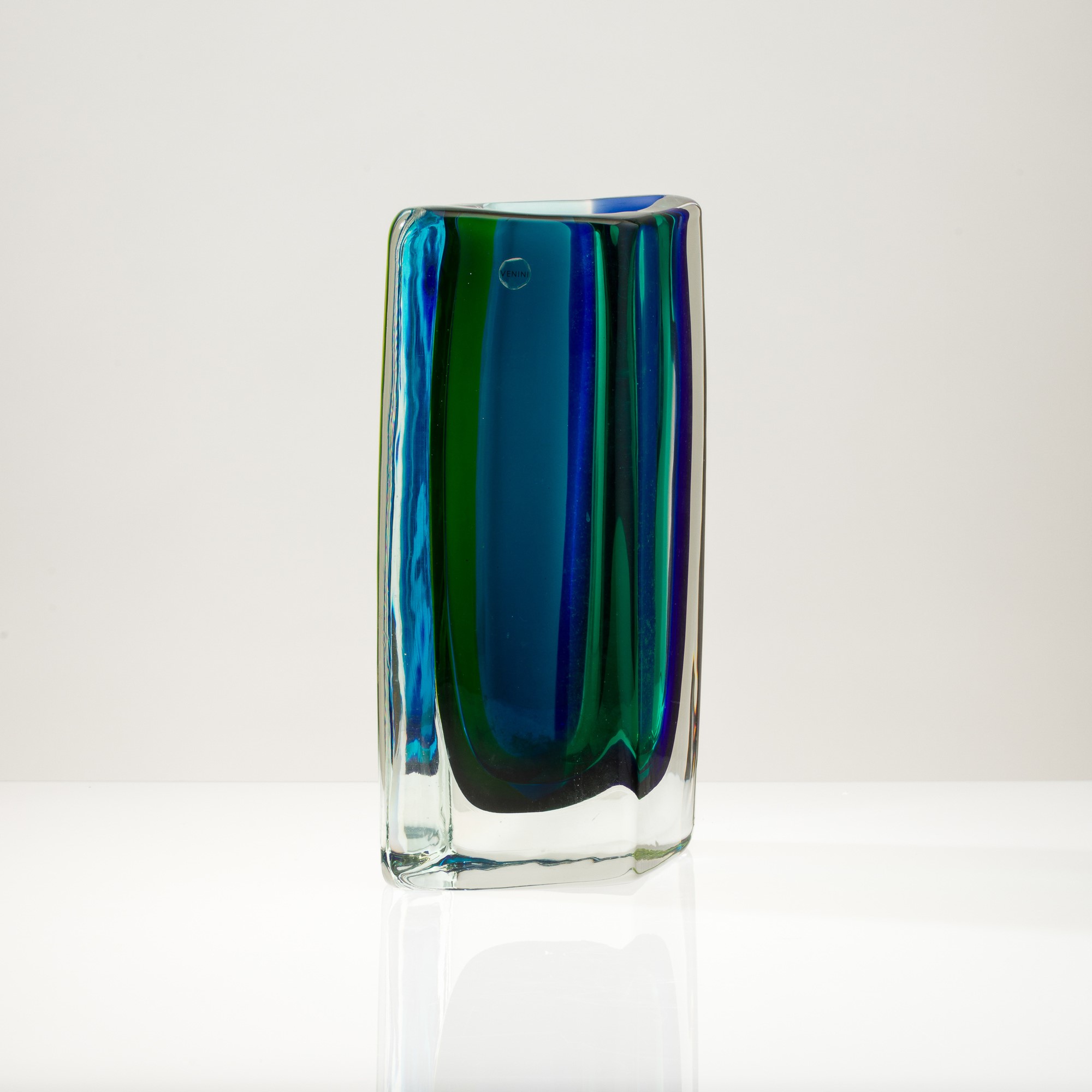 Venini, Vaso Fiji in vetro pesante, Murano 2004