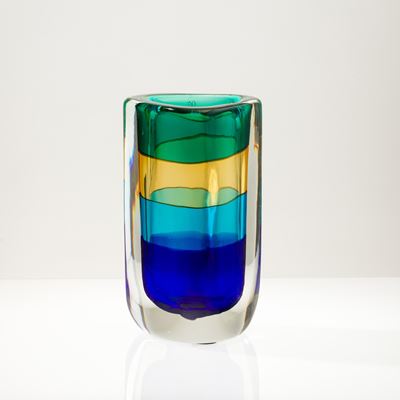 Vaso A Fasce Sommerse, Murano 2012
