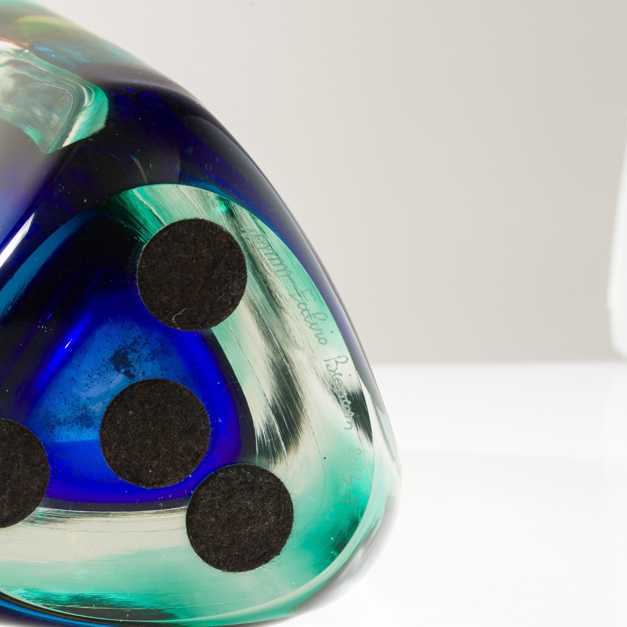 Fulvio Bianconi - Vaso A Fasce Sommerse, Murano 2012