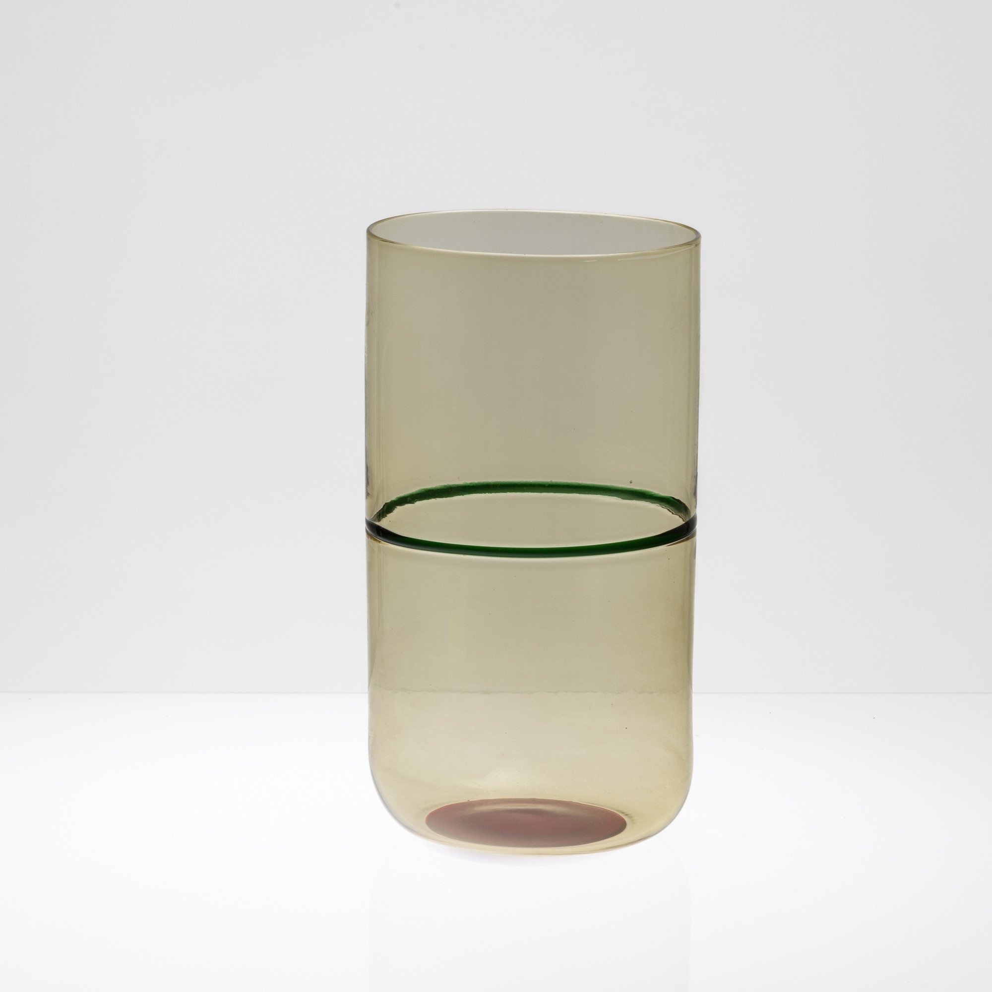 Tapio Wirkkala - Vaso cilindrico della serie Macchie in vetro soffiato