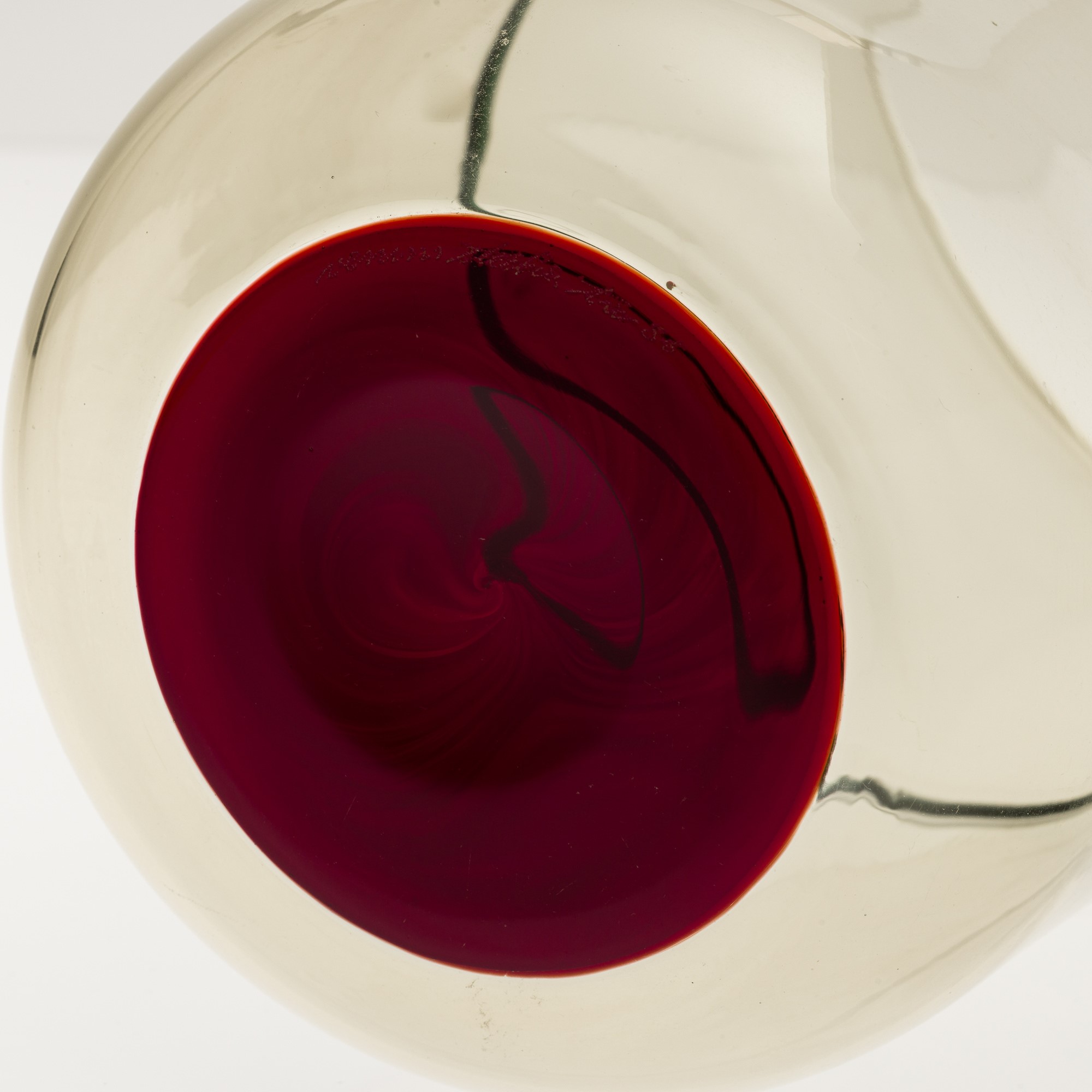 Tapio Wirkkala - Vaso cilindrico della serie Macchie in vetro soffiato
