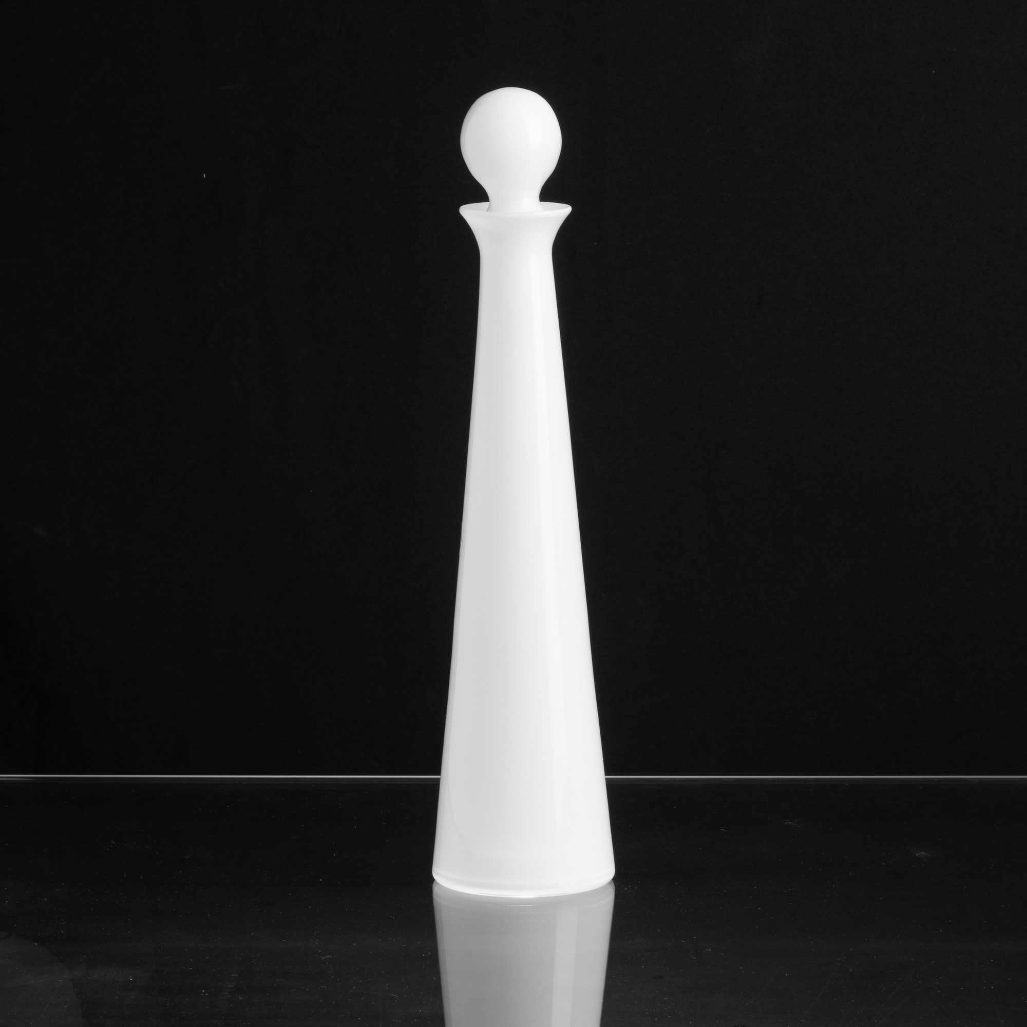 Gio Ponti - Bottiglia conica Elisir in vetro soffiato, Murano 1992