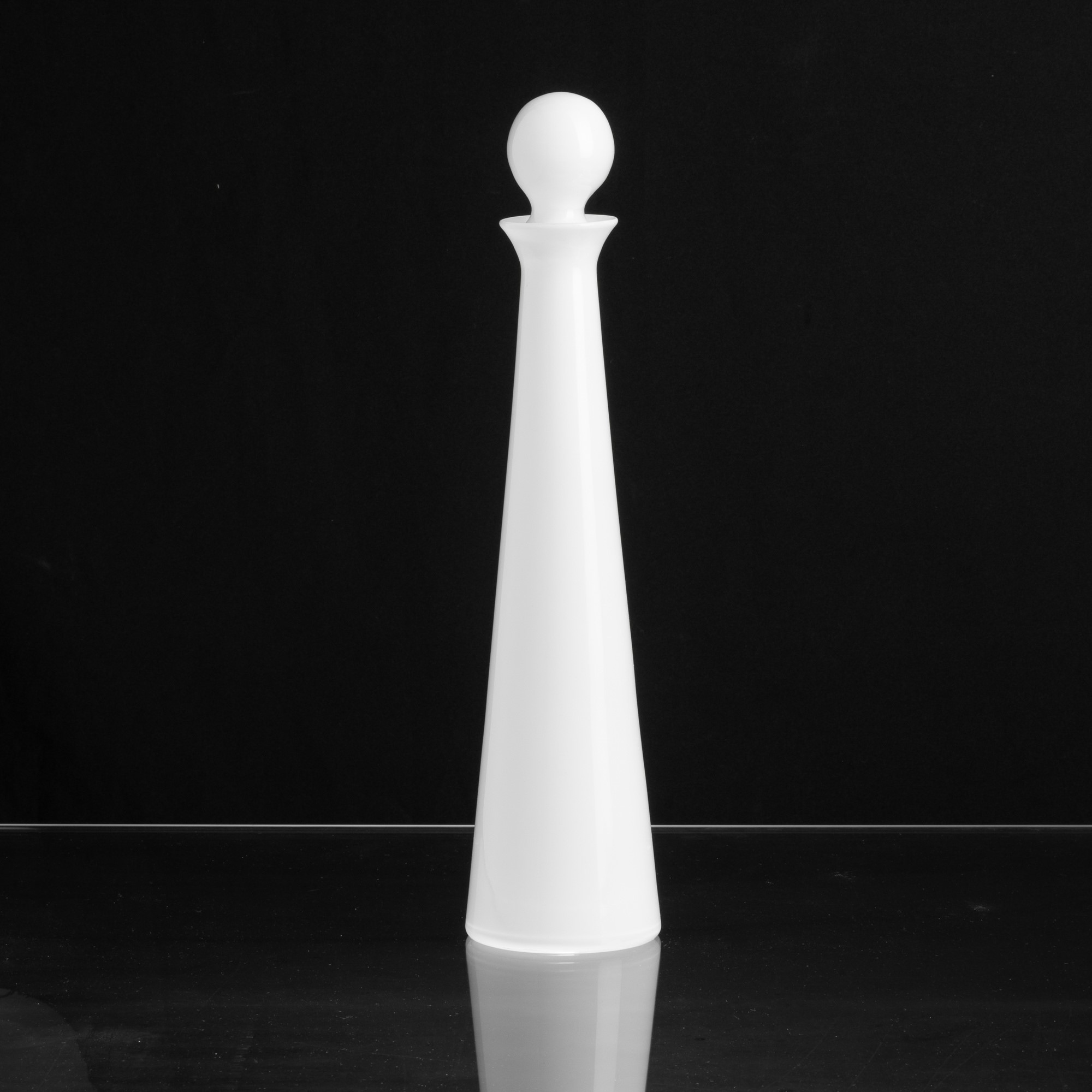 Gio Ponti - Bottiglia conica Elisir in vetro soffiato, Murano 1992