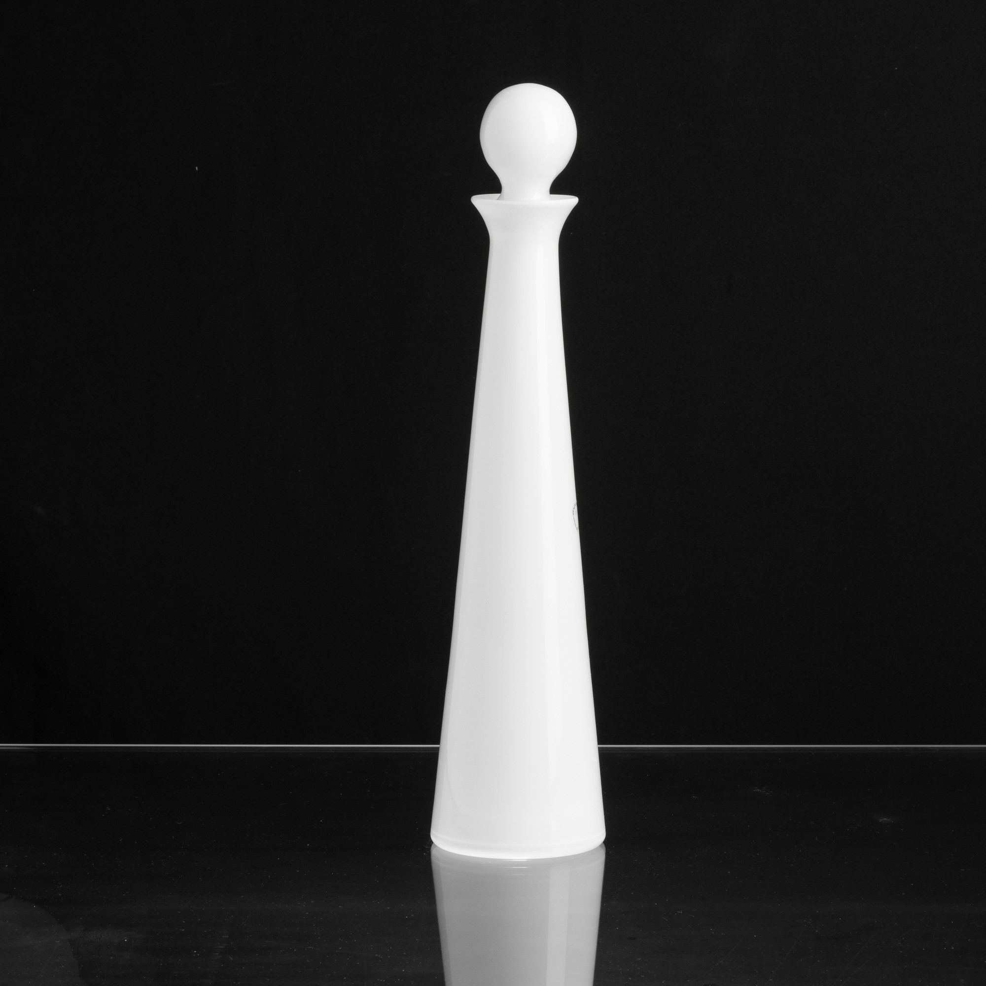 Gio Ponti - Bottiglia conica Elisir in vetro soffiato, Murano 1992