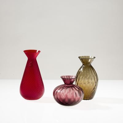 Venini, Vasetti in vetro soffiato Balloton, Murano 2008-2022