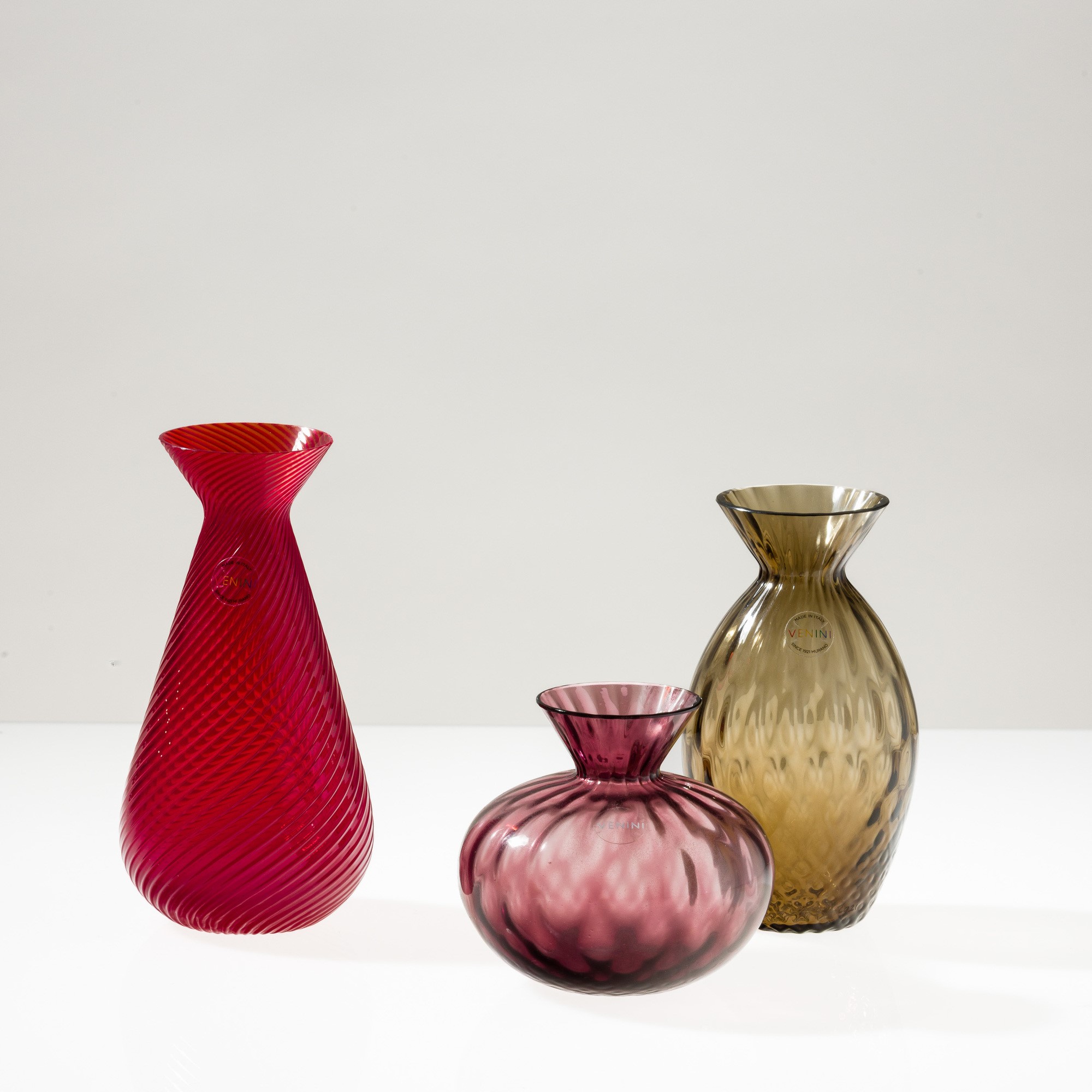 Venini, Vasetti in vetro soffiato Balloton, Murano 2008-2022