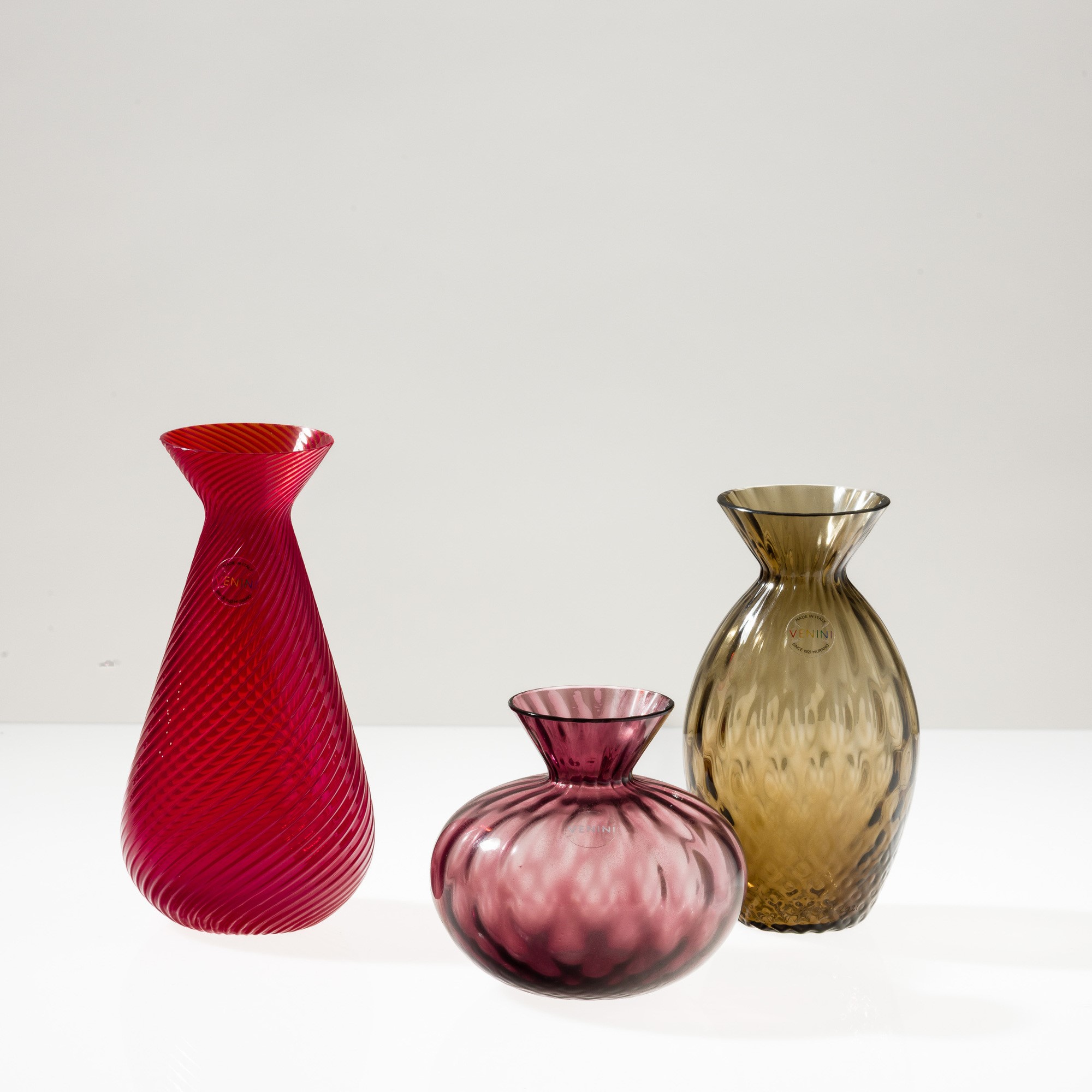 Venini, Vasetti in vetro soffiato Balloton, Murano 2008-2022