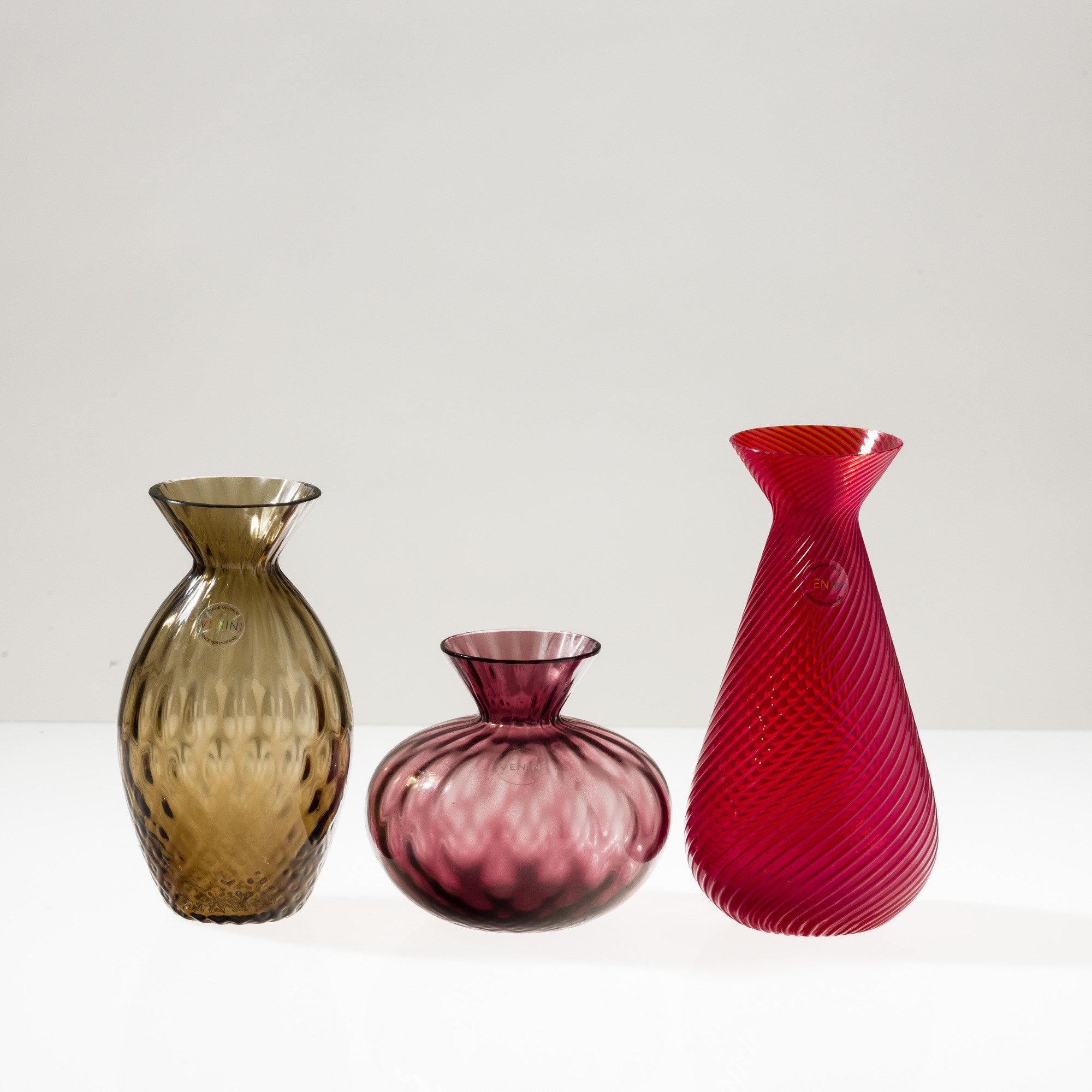 Venini, Vasetti in vetro soffiato Balloton, Murano 2008-2022