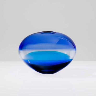 Vaso a sasso Laine in vetro soffiato