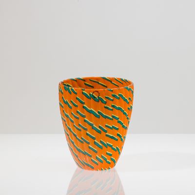 Vaso troncoconico serie Calabash, Murano 1998