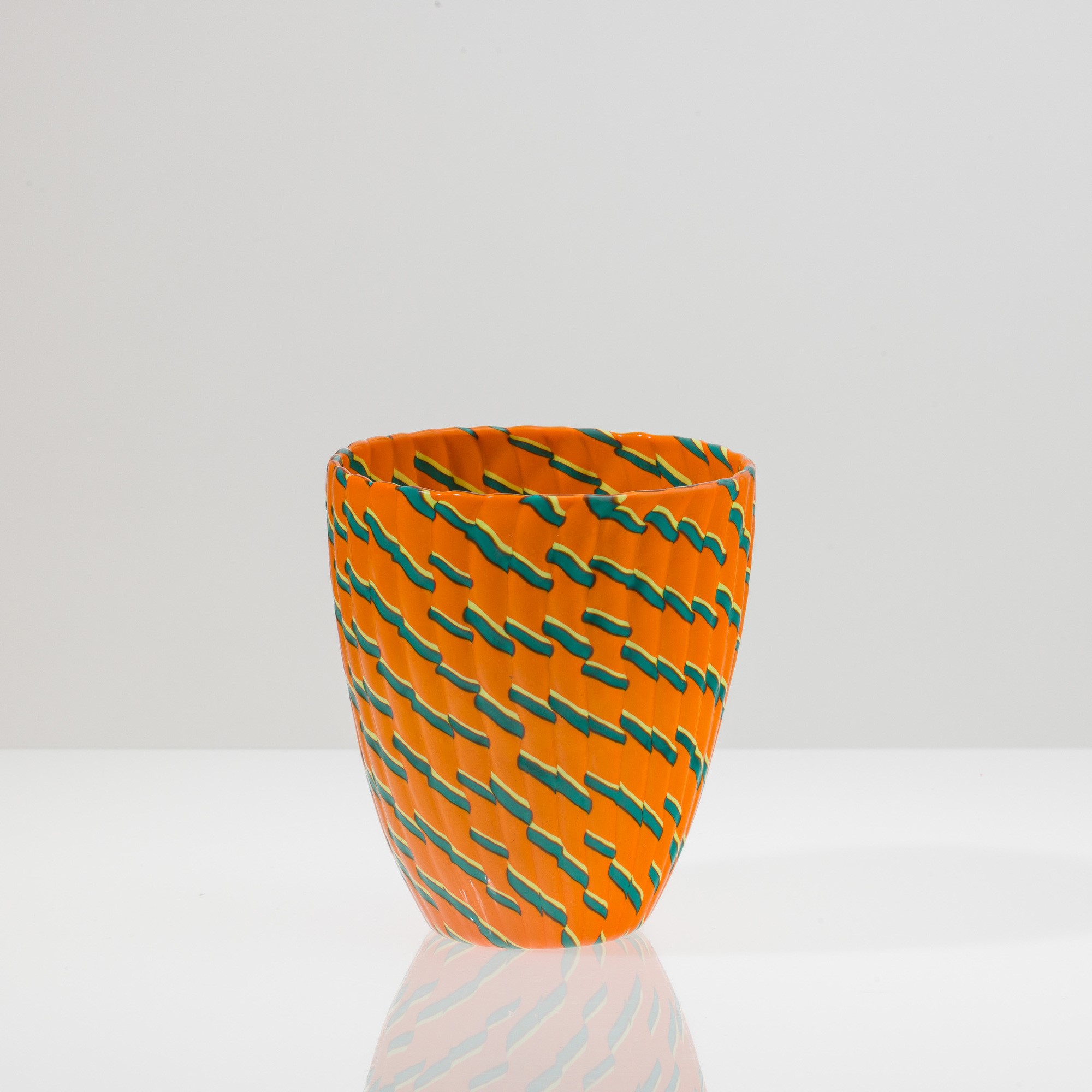 James Carpenter - Vaso troncoconico serie Calabash, Murano 1998