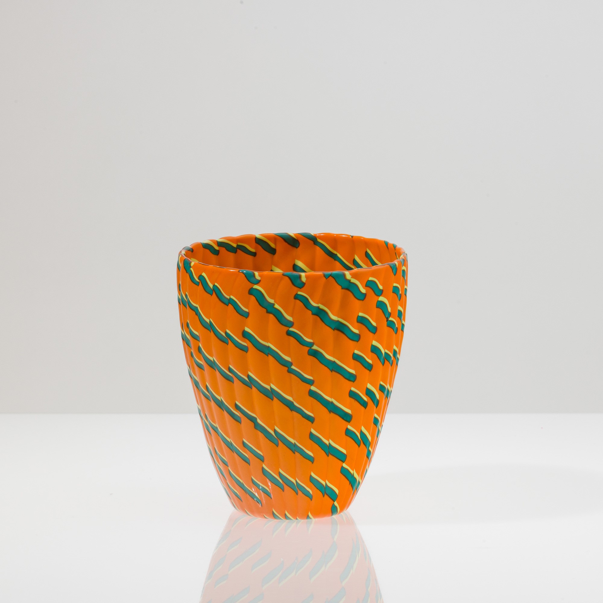 James Carpenter - Vaso troncoconico serie Calabash, Murano 1998