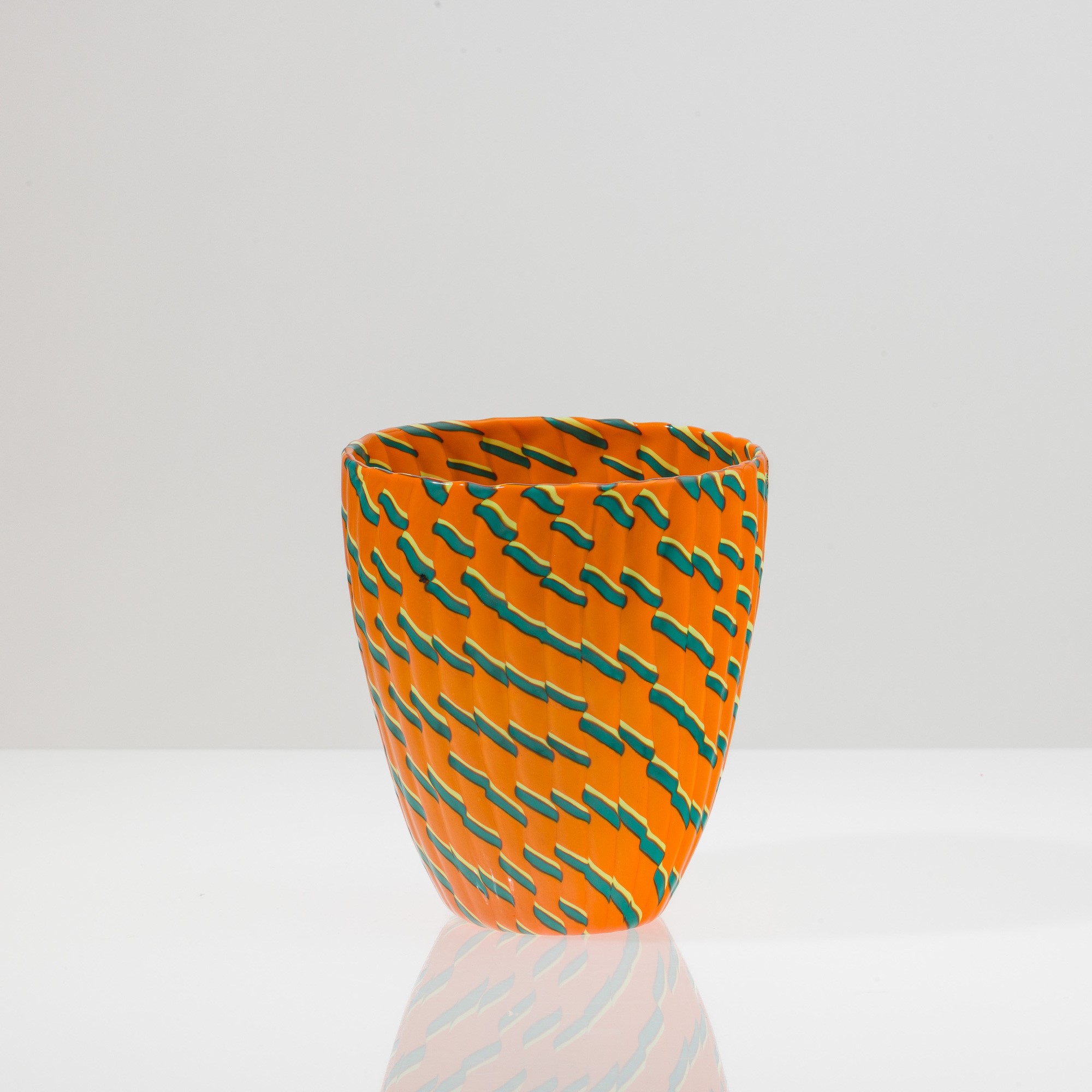 James Carpenter - Vaso troncoconico serie Calabash, Murano 1998