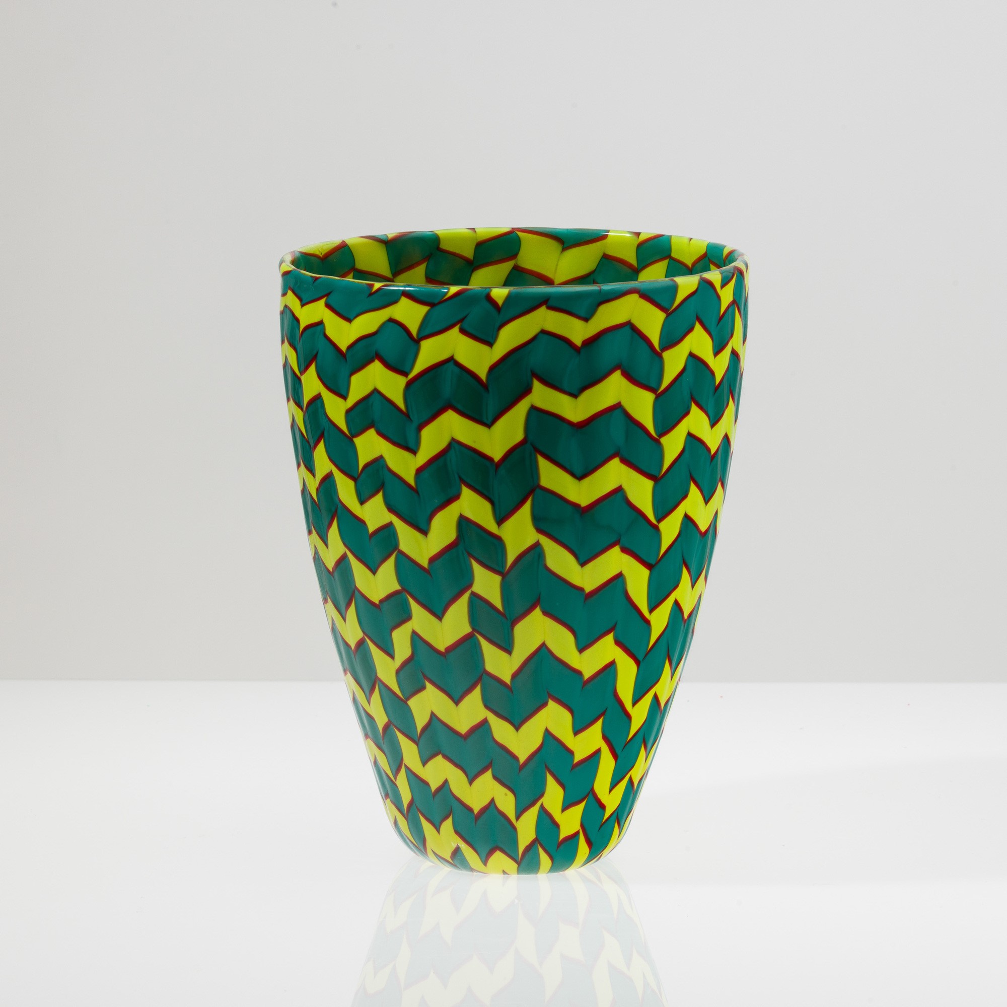 James Carpenter - Vaso serie Calabash, Murano 1989, vetro soffiato