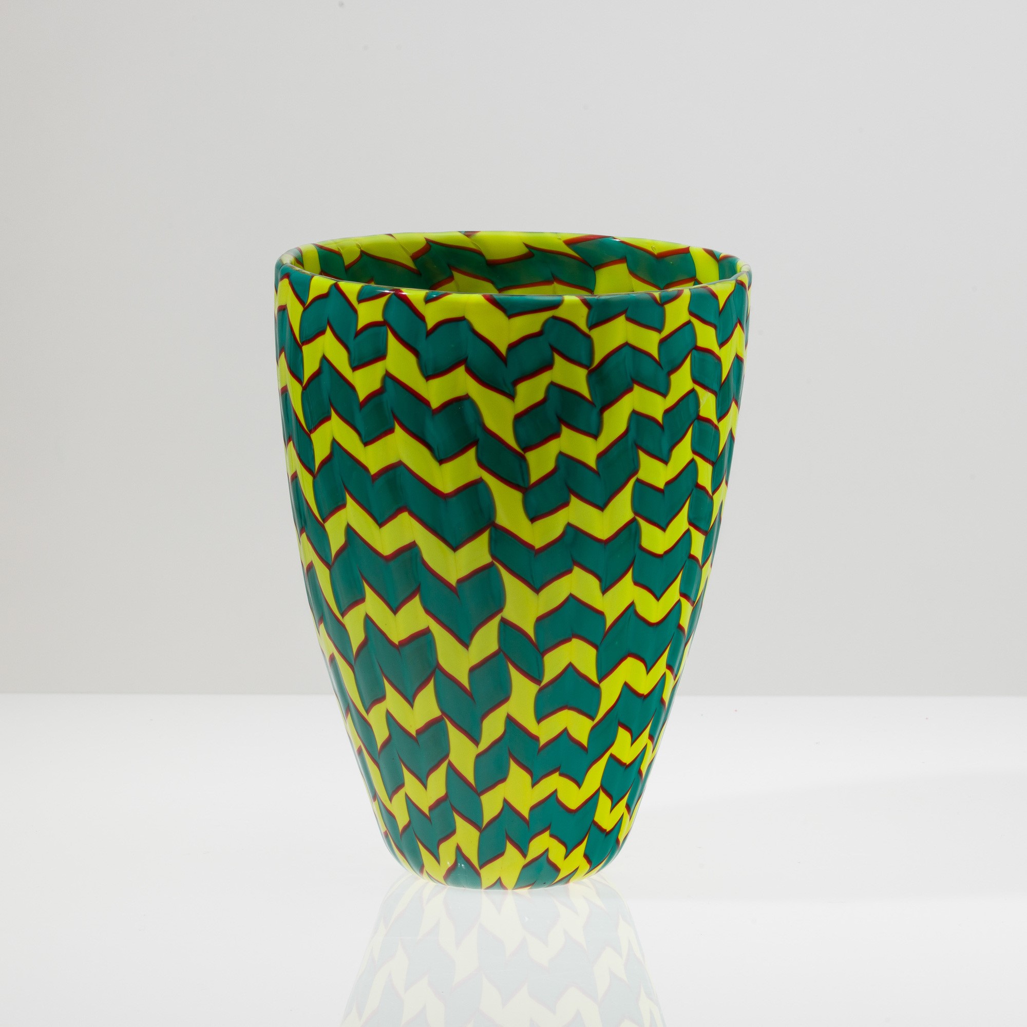 James Carpenter - Vaso serie Calabash, Murano 1989, vetro soffiato