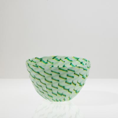 Coppa serie Calabash in vetro soffiato