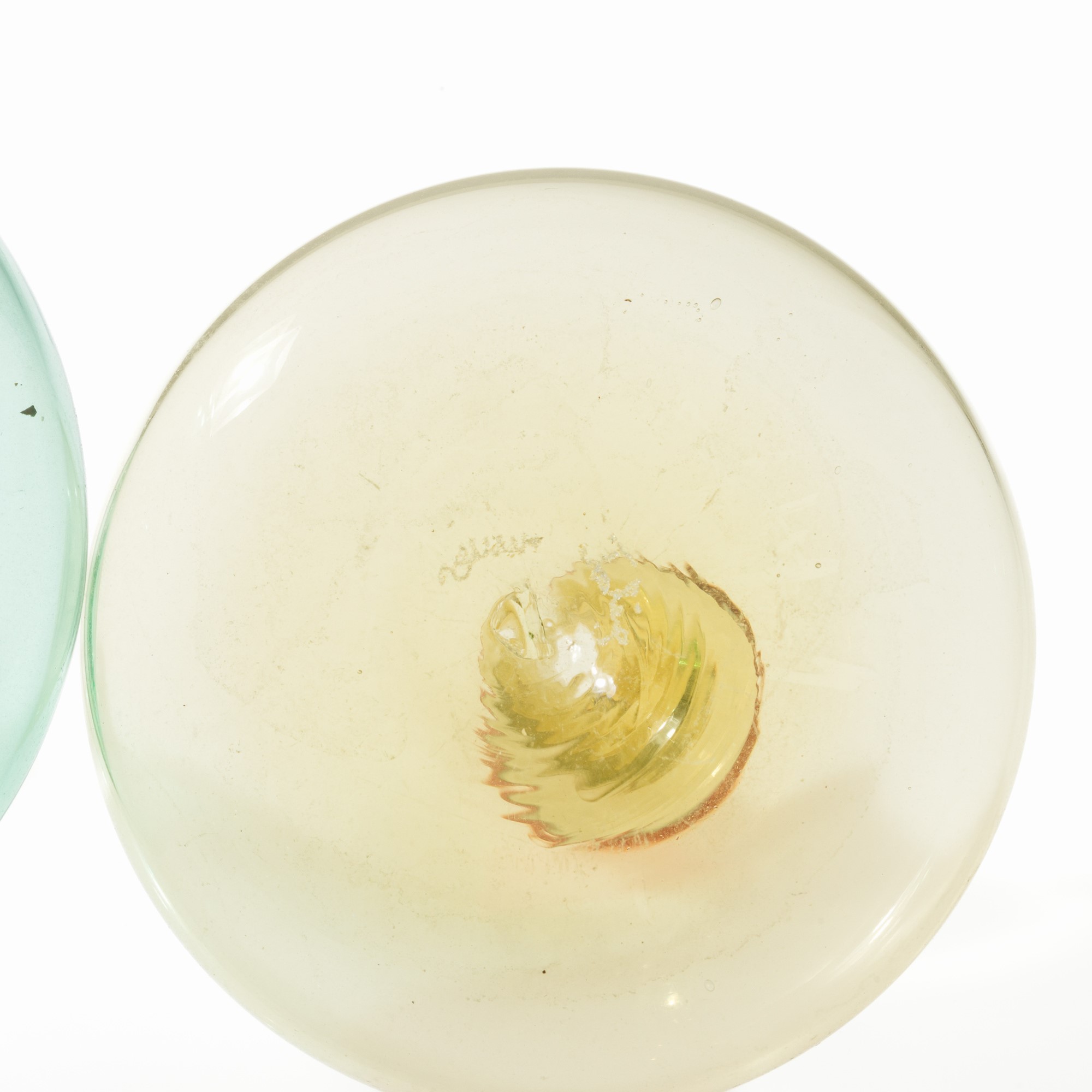 Venini, Sei vasetti globulari Monofiori in vetro soffiato (Murano, 1970-1985)