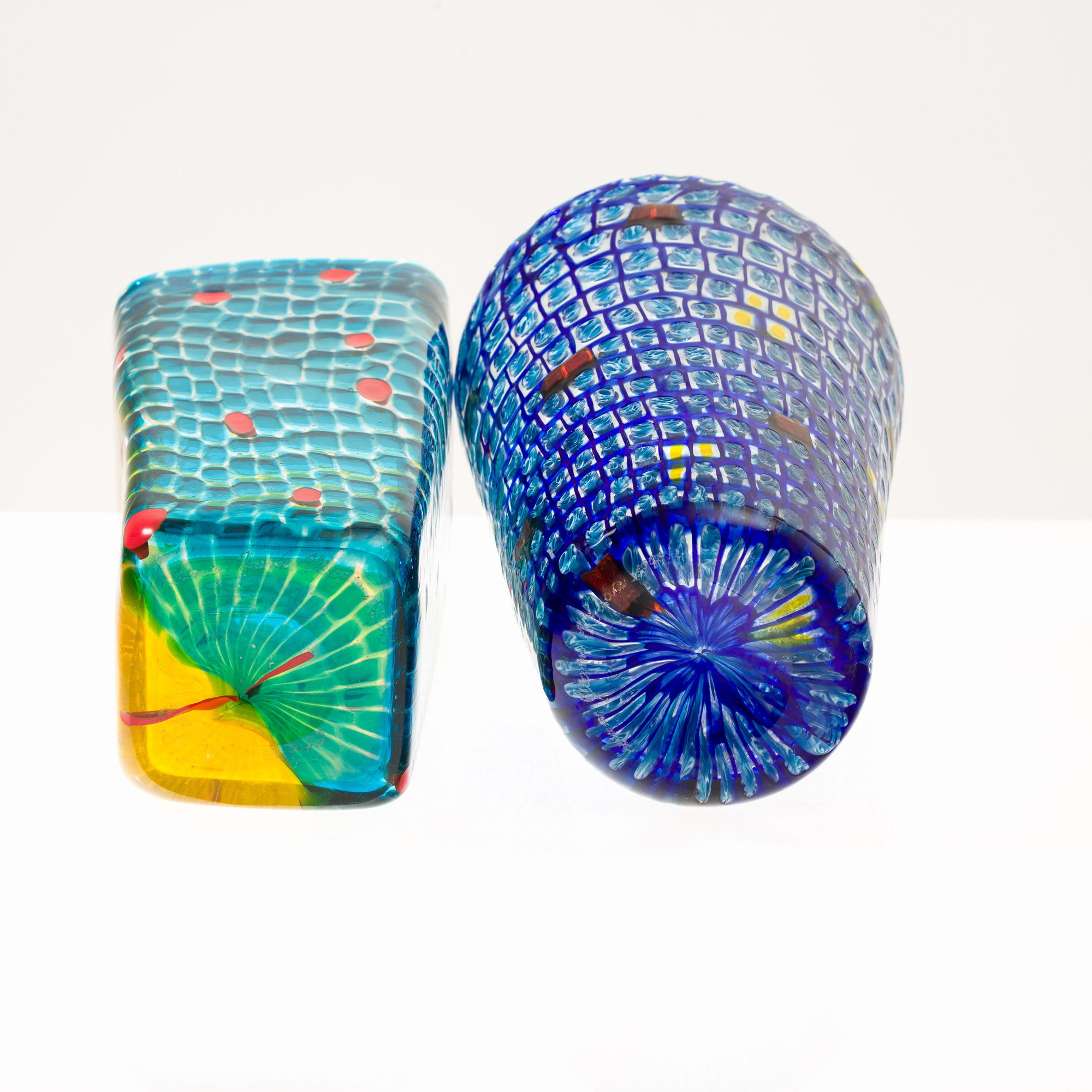 Gianni Versace - Collezione di vasi in vetro soffiato policromo, 1997-2022