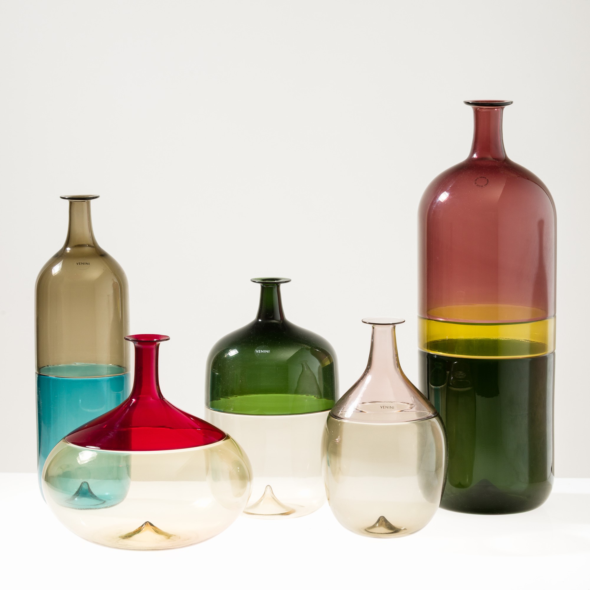Tapio Wirkkala - Serie Bolle - Vetro soffiato a incalmo, 1989-2008