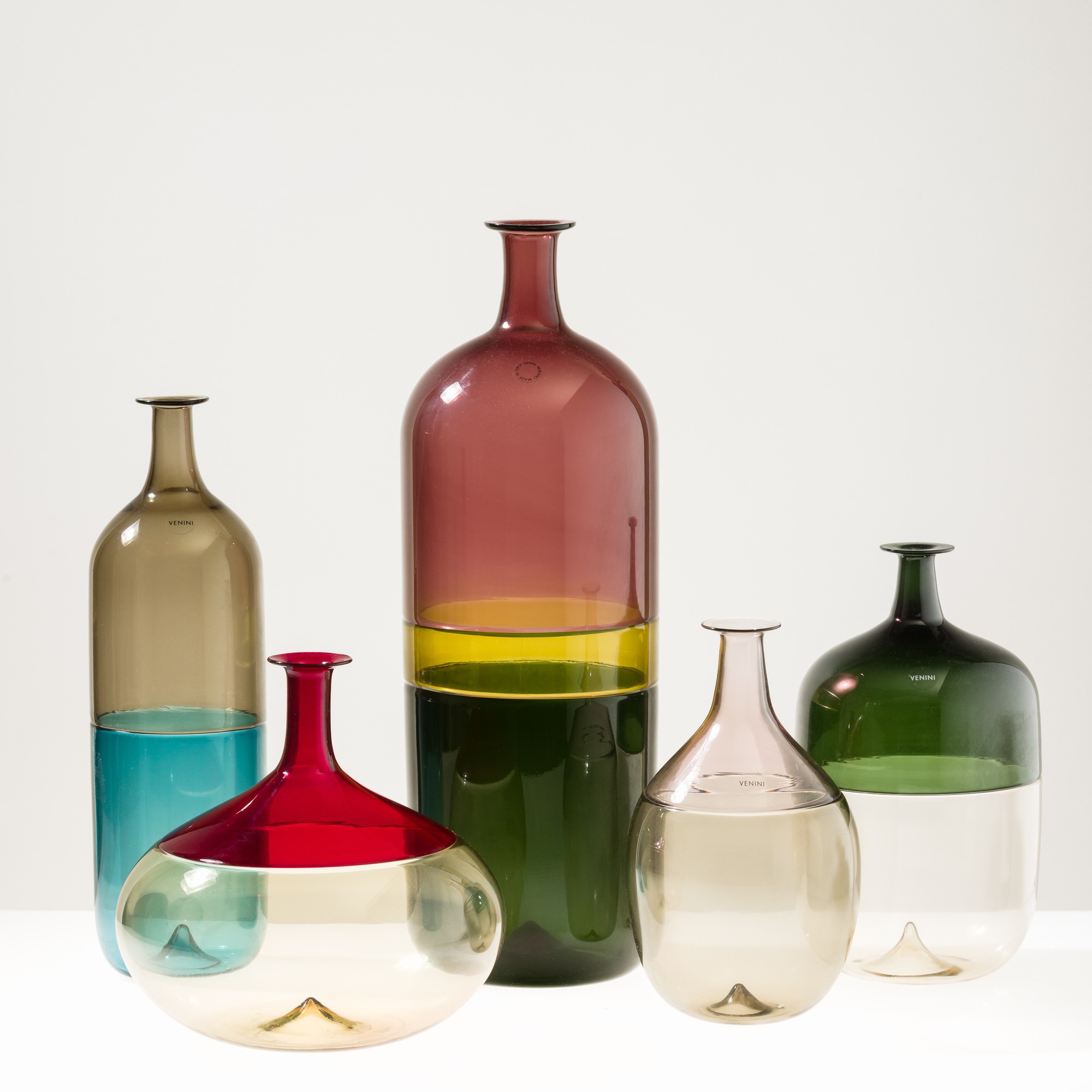 Tapio Wirkkala - Serie Bolle - Vetro soffiato a incalmo, 1989-2008
