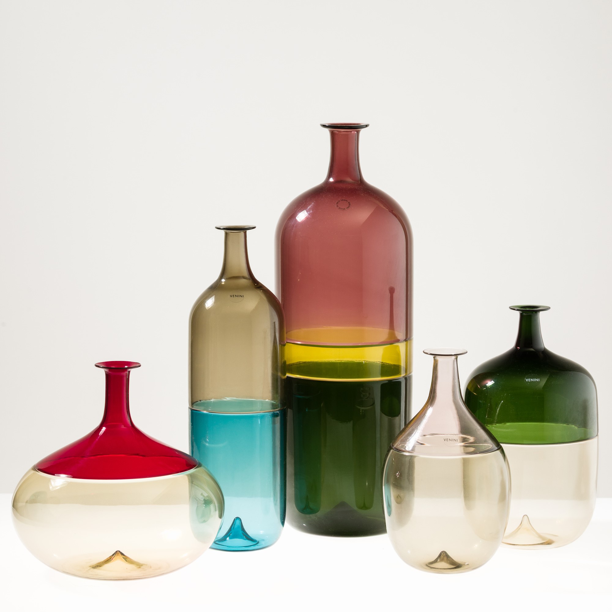 Tapio Wirkkala - Serie Bolle - Vetro soffiato a incalmo, 1989-2008