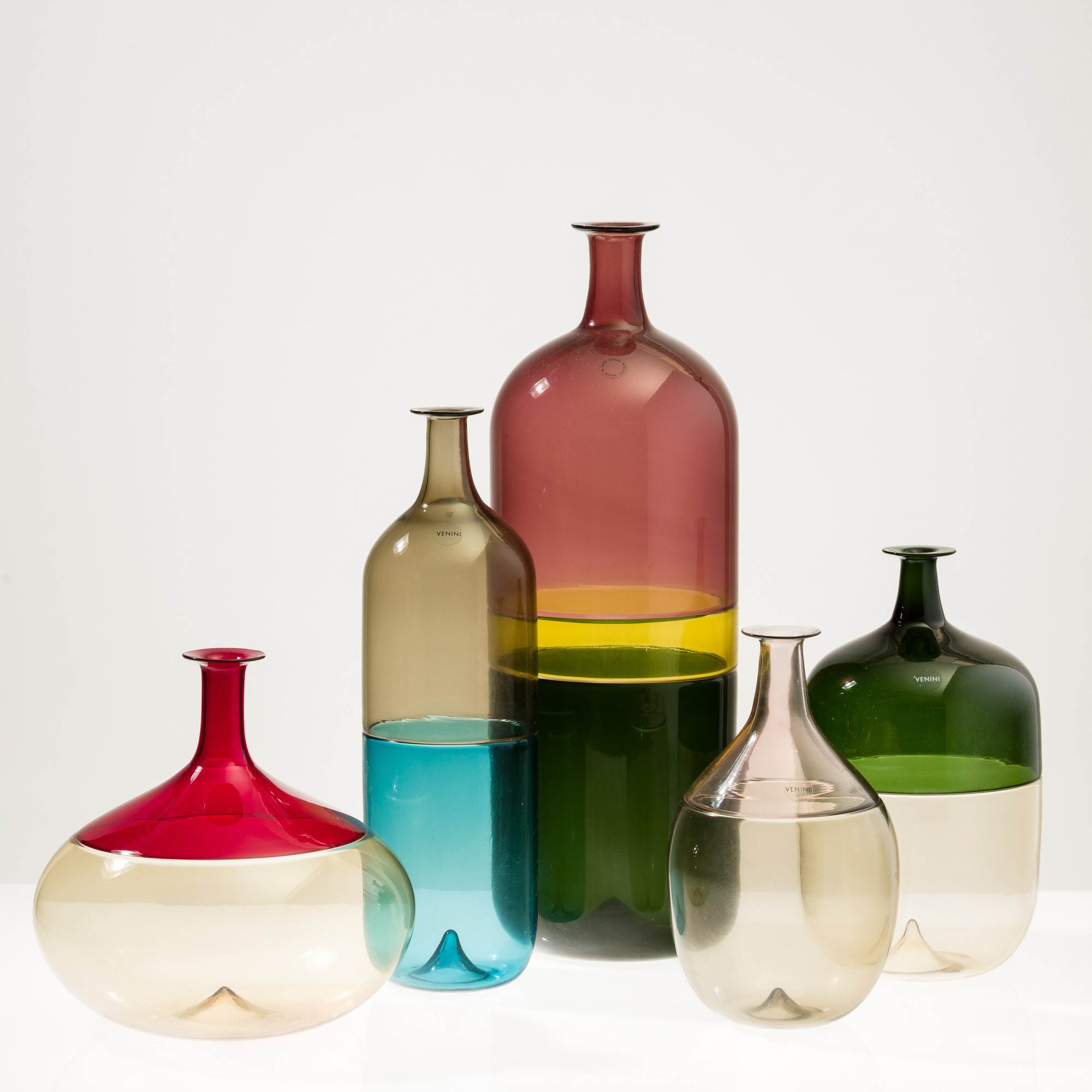 Tapio Wirkkala - Serie Bolle - Vetro soffiato a incalmo, 1989-2008